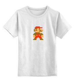 Заказать детскую футболку в Москве. Детская футболка классическая унисекс Супер Марио original colors от mironcrig@gmail.com - готовые дизайны и нанесение принтов.