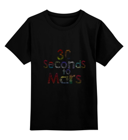 Заказать детскую футболку в Москве. Детская футболка классическая унисекс 30 seconds to Mars от Fedor - готовые дизайны и нанесение принтов.