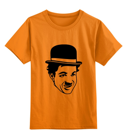 Заказать детскую футболку в Москве. Детская футболка классическая унисекс Чарли Чаплин от trend - готовые дизайны и нанесение принтов.