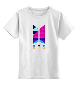 Заказать детскую футболку в Москве. Детская футболка классическая унисекс BTS     от ПРИНТЫ ПЕЧАТЬ  - готовые дизайны и нанесение принтов.