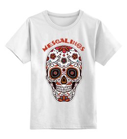 Заказать детскую футболку в Москве. Детская футболка классическая унисекс Череп Mescalinos от BeliySlon - готовые дизайны и нанесение принтов.