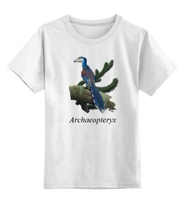 Заказать детскую футболку в Москве. Детская футболка классическая унисекс Archaeopteryx от anat-snake2013@yandex.ru - готовые дизайны и нанесение принтов.