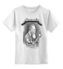 Заказать детскую футболку в Москве. Детская футболка классическая унисекс Metallica от Leichenwagen - готовые дизайны и нанесение принтов.