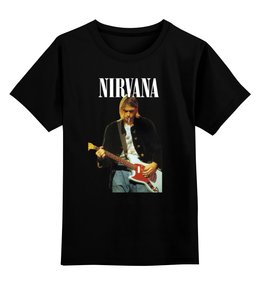 Заказать детскую футболку в Москве. Детская футболка классическая унисекс Nirvana Kurt Cobain Live & Loud t-shirt от rancid - готовые дизайны и нанесение принтов.