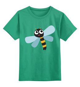 Заказать детскую футболку в Москве. Детская футболка классическая унисекс Стрекоза от nadegda - готовые дизайны и нанесение принтов.