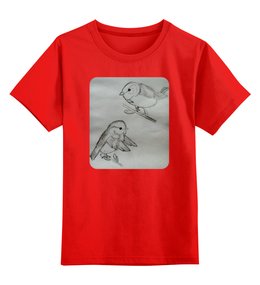 Заказать детскую футболку в Москве. Детская футболка классическая унисекс Снегири от mrs-snit@yandex.ru - готовые дизайны и нанесение принтов.