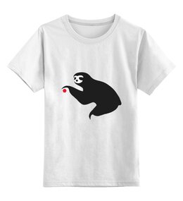 Заказать детскую футболку в Москве. Детская футболка классическая унисекс Ленивец от THE_NISE  - готовые дизайны и нанесение принтов.