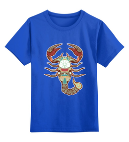 Заказать детскую футболку в Москве. Детская футболка классическая унисекс Скорпион - Scorpius от trend - готовые дизайны и нанесение принтов.