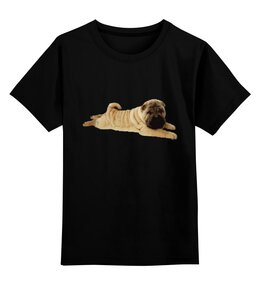 Заказать детскую футболку в Москве. Детская футболка классическая унисекс Собака - Шарпей от BAD OWL - готовые дизайны и нанесение принтов.