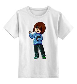 Заказать детскую футболку в Москве. Детская футболка классическая унисекс девочка художник от karas2001@list.ru - готовые дизайны и нанесение принтов.