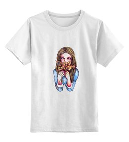 Заказать детскую футболку в Москве. Детская футболка классическая унисекс Autumn от daryaspace - готовые дизайны и нанесение принтов.