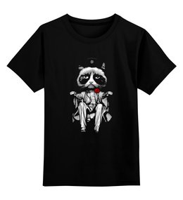 Заказать детскую футболку в Москве. Детская футболка классическая унисекс Сердитый Котик (Grumpy Cat) от coolmag - готовые дизайны и нанесение принтов.