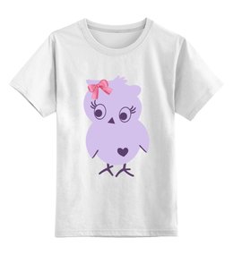 Заказать детскую футболку в Москве. Детская футболка классическая унисекс Фиолетовая птичка от Ксения Золотухина - готовые дизайны и нанесение принтов.