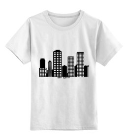 Заказать детскую футболку в Москве. Детская футболка классическая унисекс Мой город от Konstantin Gebo - готовые дизайны и нанесение принтов.