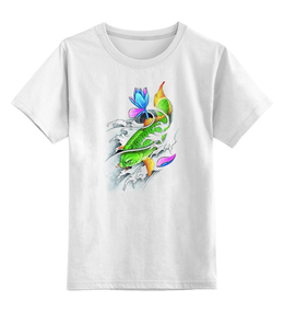 Заказать детскую футболку в Москве. Детская футболка классическая унисекс Китайский карп 4 от Виктор Гришин - готовые дизайны и нанесение принтов.