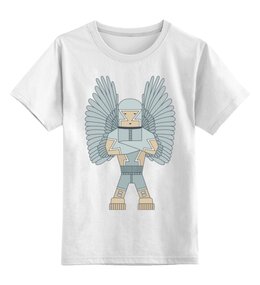 Заказать детскую футболку в Москве. Детская футболка классическая унисекс TECHNO ANGEL от polinanikm@gmail.com - готовые дизайны и нанесение принтов.