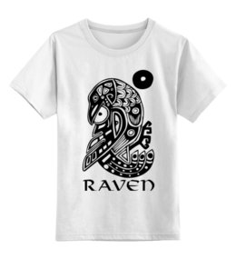 Заказать детскую футболку в Москве. Детская футболка классическая унисекс Raven Brand от Raven - готовые дизайны и нанесение принтов.