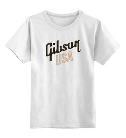Заказать детскую футболку в Москве. Детская футболка классическая унисекс Gibson USA от Djimas Leonki - готовые дизайны и нанесение принтов.