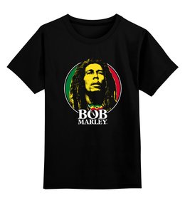 Заказать детскую футболку в Москве. Детская футболка классическая унисекс Bob Marley от inPrintio - готовые дизайны и нанесение принтов.