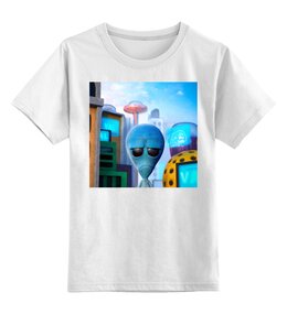 Заказать детскую футболку в Москве. Детская футболка классическая унисекс Инопланетянин от Дана Столыпина - готовые дизайны и нанесение принтов.