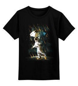 Заказать детскую футболку в Москве. Детская футболка классическая унисекс Метеоритный дождь от Space Art - готовые дизайны и нанесение принтов.