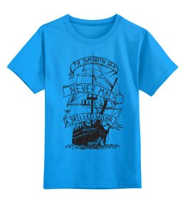 Заказать детскую футболку в Москве. Детская футболка классическая унисекс Корабль от printik - готовые дизайны и нанесение принтов.