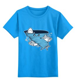 Заказать детскую футболку в Москве. Детская футболка классическая унисекс Акулы от nadegda - готовые дизайны и нанесение принтов.