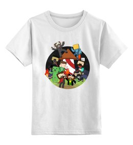 Заказать детскую футболку в Москве. Детская футболка классическая унисекс Человечки от aleks_say - готовые дизайны и нанесение принтов.