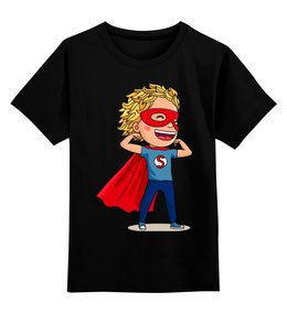 Заказать детскую футболку в Москве. Детская футболка классическая унисекс Супергерой от Ирина - готовые дизайны и нанесение принтов.