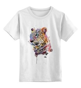 Заказать детскую футболку в Москве. Детская футболка классическая унисекс Тигр   от ПРИНТЫ ПЕЧАТЬ  - готовые дизайны и нанесение принтов.