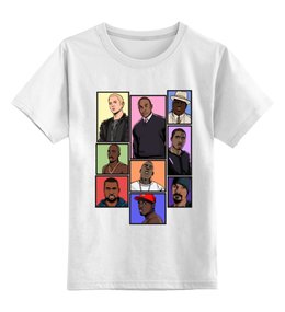 Заказать детскую футболку в Москве. Детская футболка классическая унисекс Легенды Хип-Хопа (Рэпа) от coolmag - готовые дизайны и нанесение принтов.