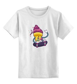 Заказать детскую футболку в Москве. Детская футболка классическая унисекс Мятежное мороженое от Romanova - готовые дизайны и нанесение принтов.