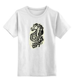 Заказать детскую футболку в Москве. Детская футболка классическая унисекс Мустанг от Галада - готовые дизайны и нанесение принтов.