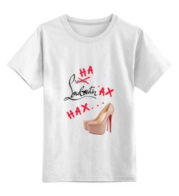 Заказать детскую футболку в Москве. Детская футболка классическая унисекс На лабутенах от Easy-store - готовые дизайны и нанесение принтов.