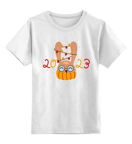 Заказать детскую футболку в Москве. Детская футболка классическая унисекс 2023 год от queen  - готовые дизайны и нанесение принтов.
