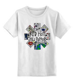 Заказать детскую футболку в Москве. Детская футболка классическая унисекс Red Hot Chili Peppers от geekbox - готовые дизайны и нанесение принтов.