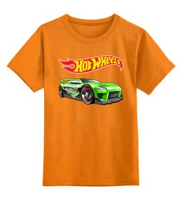 Заказать детскую футболку в Москве. Детская футболка классическая унисекс Hot Wheels  от T-shirt print  - готовые дизайны и нанесение принтов.