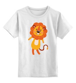 Заказать детскую футболку в Москве. Детская футболка классическая унисекс Весёлый львёнок от Romanova - готовые дизайны и нанесение принтов.