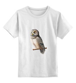 Заказать детскую футболку в Москве. Детская футболка классическая унисекс Совушка от owl - готовые дизайны и нанесение принтов.