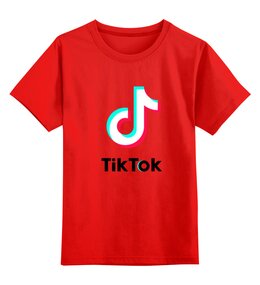 Заказать детскую футболку в Москве. Детская футболка классическая унисекс Tik Tok(тик ток)  от T-shirt print  - готовые дизайны и нанесение принтов.
