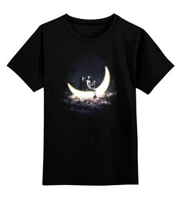 Заказать детскую футболку в Москве. Детская футболка классическая унисекс Лунная лодка от ISliM - готовые дизайны и нанесение принтов.