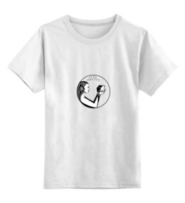 Заказать детскую футболку в Москве. Детская футболка классическая унисекс Et tu, fructus! от Max Movko - готовые дизайны и нанесение принтов.