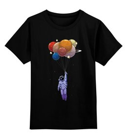Заказать детскую футболку в Москве. Детская футболка классическая унисекс Космонавт от Nos  - готовые дизайны и нанесение принтов.