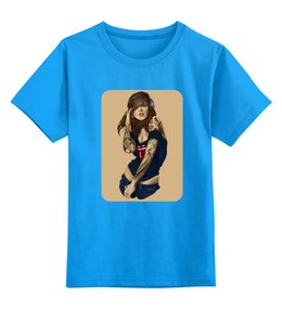 Заказать детскую футболку в Москве. Детская футболка классическая унисекс Девушка с плеером от godsmack - готовые дизайны и нанесение принтов.