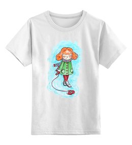 Заказать детскую футболку в Москве. Детская футболка классическая унисекс Варежка от goroshek - готовые дизайны и нанесение принтов.