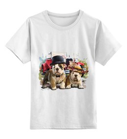 Заказать детскую футболку в Москве. Детская футболка классическая унисекс Собаки от Виктор Гришин - готовые дизайны и нанесение принтов.