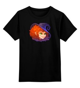 Заказать детскую футболку в Москве. Детская футболка классическая унисекс Witch от rinkusu - готовые дизайны и нанесение принтов.
