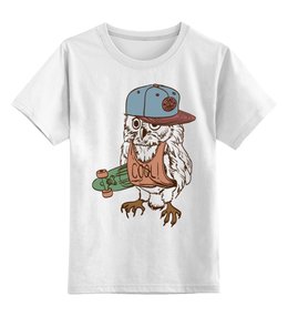 Заказать детскую футболку в Москве. Детская футболка классическая унисекс Сова. от Yaroslava - готовые дизайны и нанесение принтов.