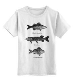 Заказать детскую футболку в Москве. Детская футболка классическая унисекс Коллекция рыб от printik - готовые дизайны и нанесение принтов.