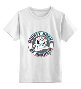Заказать детскую футболку в Москве. Детская футболка классическая унисекс Anaheim Ducks от kspsshop - готовые дизайны и нанесение принтов.